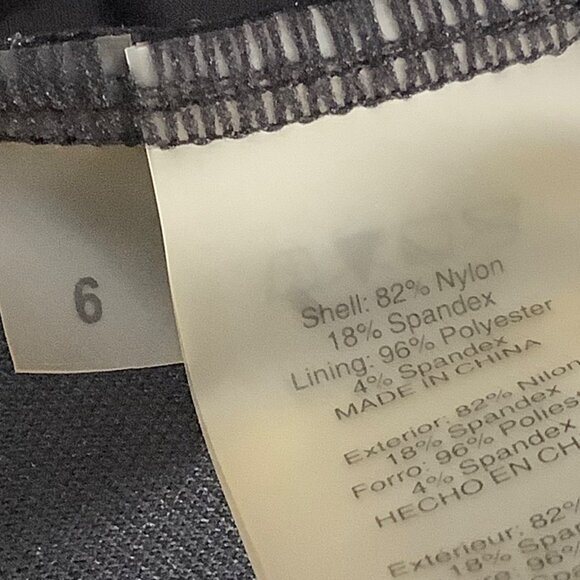 BLEU Rod Beattie One Piece Swimsuit Women Size 6 Black Metal Detail Low Back - Picture 6 of 6